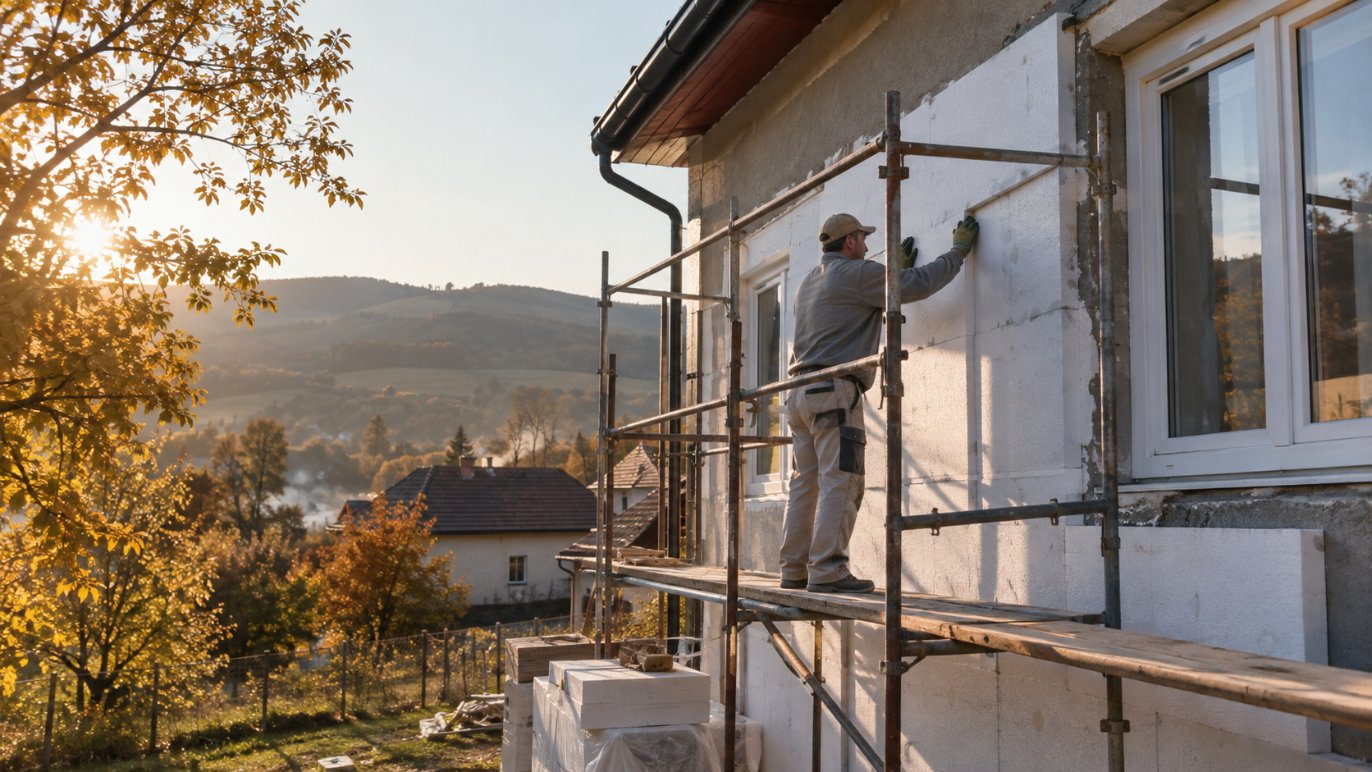 Zatepľovanie staršieho rodinného domu podporené z Modernizačného fondu