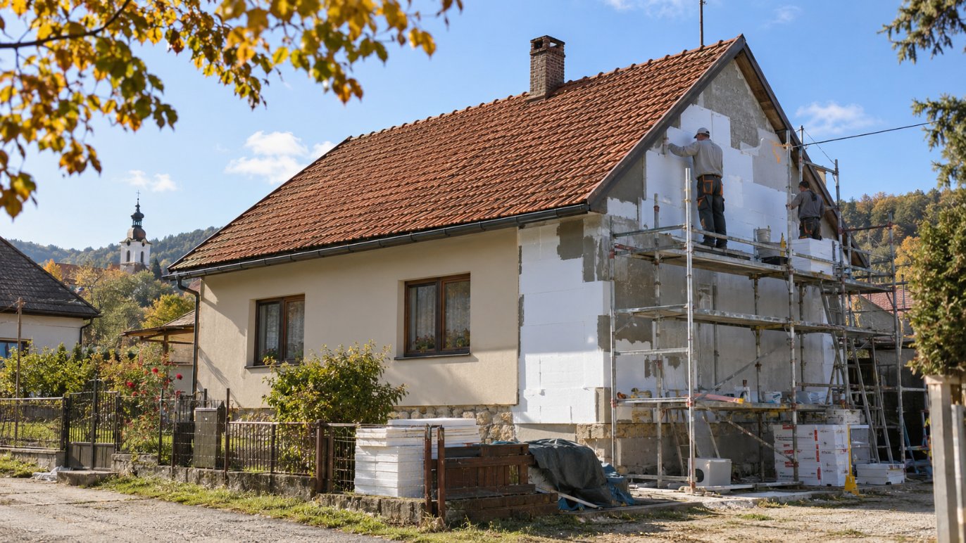 Zatepľovanie staršieho rodinného domu v rámci výzvy Obnov dom mini+